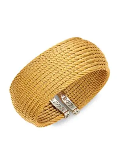Alor Classique Stainless Steel Cuff Bracelet In Gold