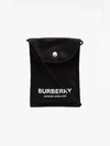 BURBERRY BURBERRY BLACK HANGING LOGO POUCH,801473013975505