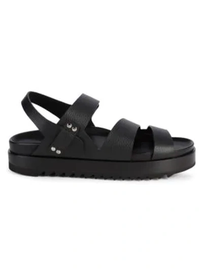 Buscemi Suede Slingback Sandals In Black