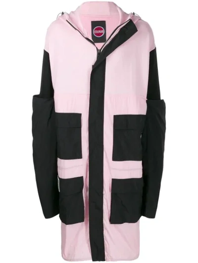 Colmar A.g.e. By Shayne Oliver Hooded Zip-up Jacket W/ 4 Sleeves In Baby Pink,black