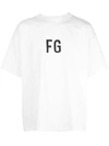 Fear Of God Logo Cotton Jersey T-shirt In White