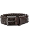 ANDERSON'S ANDERSON'S WOVEN BELT - 棕色