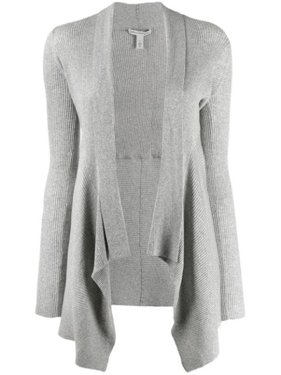 Autumn Cashmere Asymmetric Ribbed Knit Cardigan - 灰色 In Grey