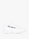 ADIDAS ORIGINALS ADIDAS WHITE TALK THE TYPE FALCON LOW TOP SNEAKERS,EG765213998407