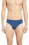 Hanro Men's Cotton Superior Briefs In Dark Sea