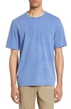 Vince Solid T-shirt In Washed Carribean