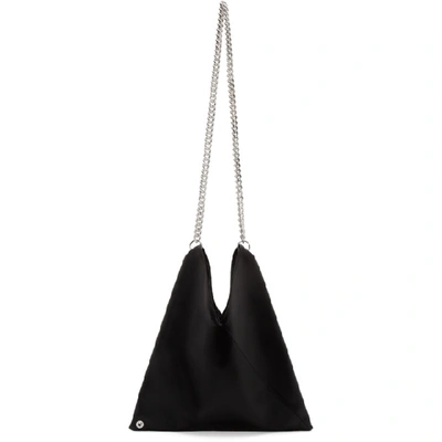 Mm6 Maison Margiela Black Small Japanese Chain Bag In T8013 Black