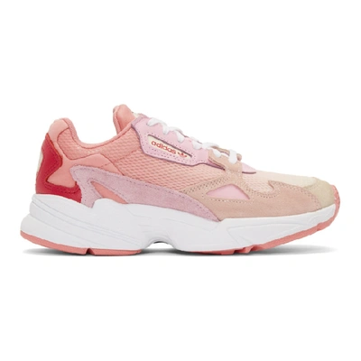Adidas Originals Falcon Suede-trimmed Trainers In Pink