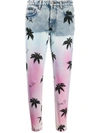 PHILIPP PLEIN PRINTED BOYFRIEND JEANS