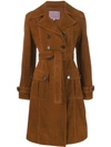 ALEXA CHUNG ALEXA CHUNG BELTED TRENCH COAT - BROWN