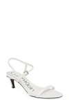 Calvin Klein Garrina Sandal In White Leather