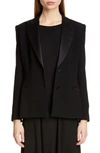 MAX MARA ELIADI SATIN TRIM JACKET,104601940000030