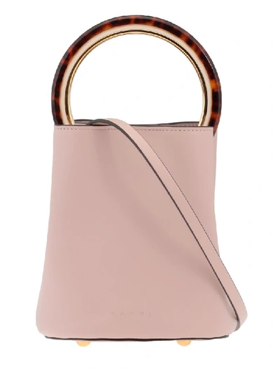Marni Pannier Bag In Pink,brown
