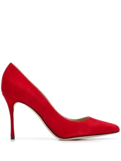 Sergio Rossi Pointed Toe Pumps - 红色 In Red