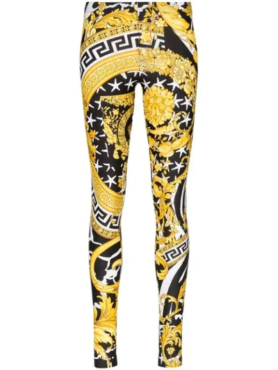 Versace Savage Baroque High-rise Trousers - 多色 In Black