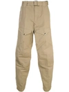 GIVENCHY GIVENCHY BELTED CARGO TROUSERS - 大地色