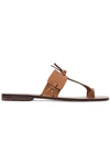 ZIMMERMANN KNOTTED LEATHER SANDALS