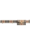 BURBERRY CHECKED COTTON-CANVAS BELT BAG