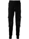 PHILIPP PLEIN ZIPPED POCKET TRACK PANTS