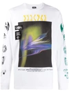 DIESEL MIXED GRAPHIC PRINT T-SHIRT