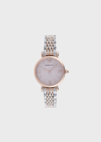 Emporio Armani Steel Strap Watches - Item 50230691 In Rose Gold