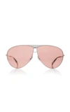 GIVENCHY METAL AVIATOR SUNGLASSES,714824