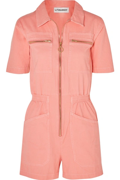 L.f.markey Denim Playsuit In Pink