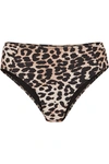 GANNI LEOPARD-PRINT BIKINI BRIEFS