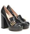 GUCCI Marmont leather platform pumps,P00397846