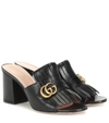 GUCCI MARMONT LEATHER SANDALS,P00397890