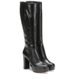 GIANVITO ROSSI DOMINIQUE KNEE-HIGH LEATHER BOOTS,P00398338