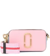 MARC JACOBS SNAPSHOT SMALL LEATHER CROSSBODY BAG,P00399957