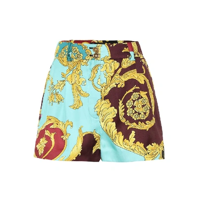 Versace Baroque Print Shorts - 蓝色 In Blue
