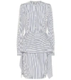 STELLA MCCARTNEY 条纹棉质衬衫裙,P00401147