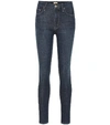 Mother High Waisted Looker Ankle Fray Jean - Atterley In Blue