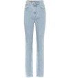 HELMUT LANG HI SPIKES HIGH-RISE STRAIGHT JEANS,P00401468