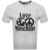 MOSCHINO LOVE MOSCHINO LOGO T SHIRT GREY,119940