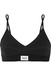 LES GIRLS LES BOYS ULTIMATE COMFORT STRETCH-COTTON JERSEY SOFT-CUP TRIANGLE BRA