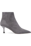 PRADA 65 SUEDE ANKLE BOOTS