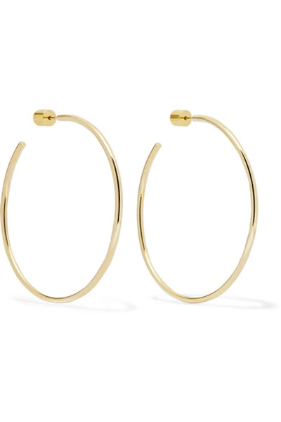 Jennifer Fisher 2&quot;&quot; Thread Gold-plated Hoop Earrings