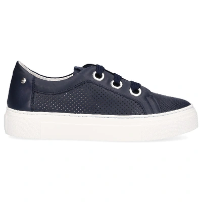 Agl Attilio Giusti Leombruni Perforated Platform Trainer In Blue