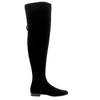 Alberta Ferretti Black Velvet Boots