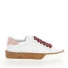 HOGAN SNEAKER R320 CORK SMOOTH LEATHER ROSE WHITE