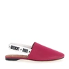 GIVENCHY SLIP ON SHOES BE2003 CITY-PARIS CALFSKIN LOGO PINK