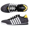 DSQUARED2 LOW-TOP SNEAKERS NEW RUNNER HIGHTECH-JERSEY PATENT LEATHER SUEDE LOGO GREY WHITE YELLOW