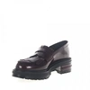 DIOR PENNY LOAFER FIGHT PLATEAU LEATHER BORDEAUX FOLDOVER FRINGES