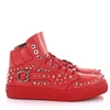 Jimmy Choo High-top Sneakers Ruben  Calfskin In Red