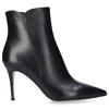 Gianvito Rossi Levy 85 Leather Ankle Boots In Black