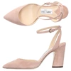 JIMMY CHOO SLINGBACK PUMPS MICKY  SUEDE PALE PINK