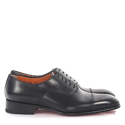 Santoni Business Shoes Oxford 12474 In Black